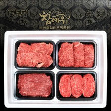 참예우 한우 실속세트 1호 (등심500g + 채끝500g + 불고기500g + 국거리500g)